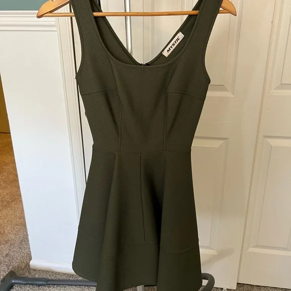 green emerald velvet dress Mystic Green-Blue Draped Halter Neck Dress